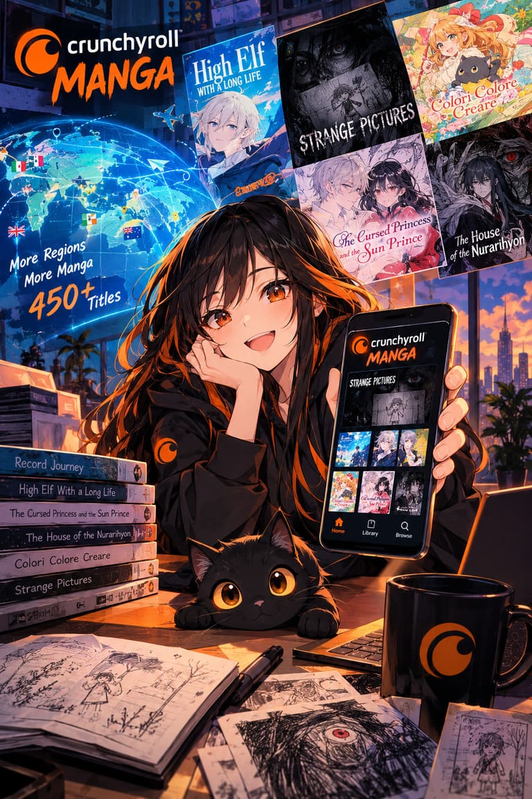 Crunchyroll Manga Expansion Adds Record Journey, Strange Pictures, and New Global Regions Crunchyroll Manga Expansion Adds Record Journey, Strange Pictures, and New Global Regions